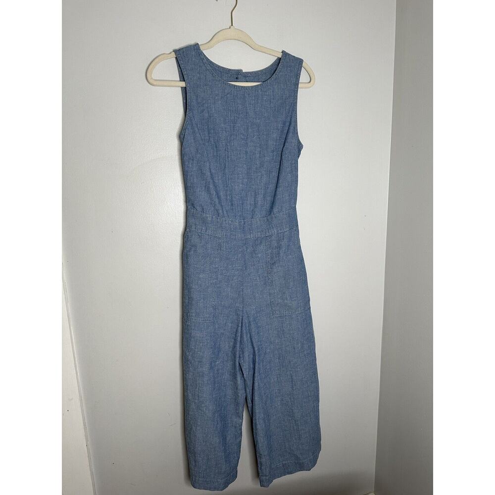 Lucky Brand Jumpsuit Womens Size 4/27Denim Sleeveless Pockets